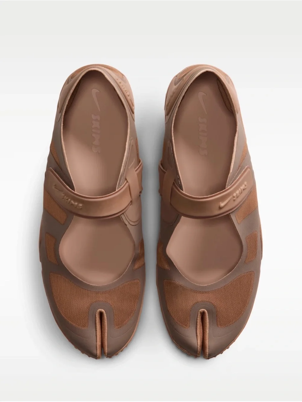 NikeSKIMS Brown Tan Minimalist Adjustable women’s flat shoes